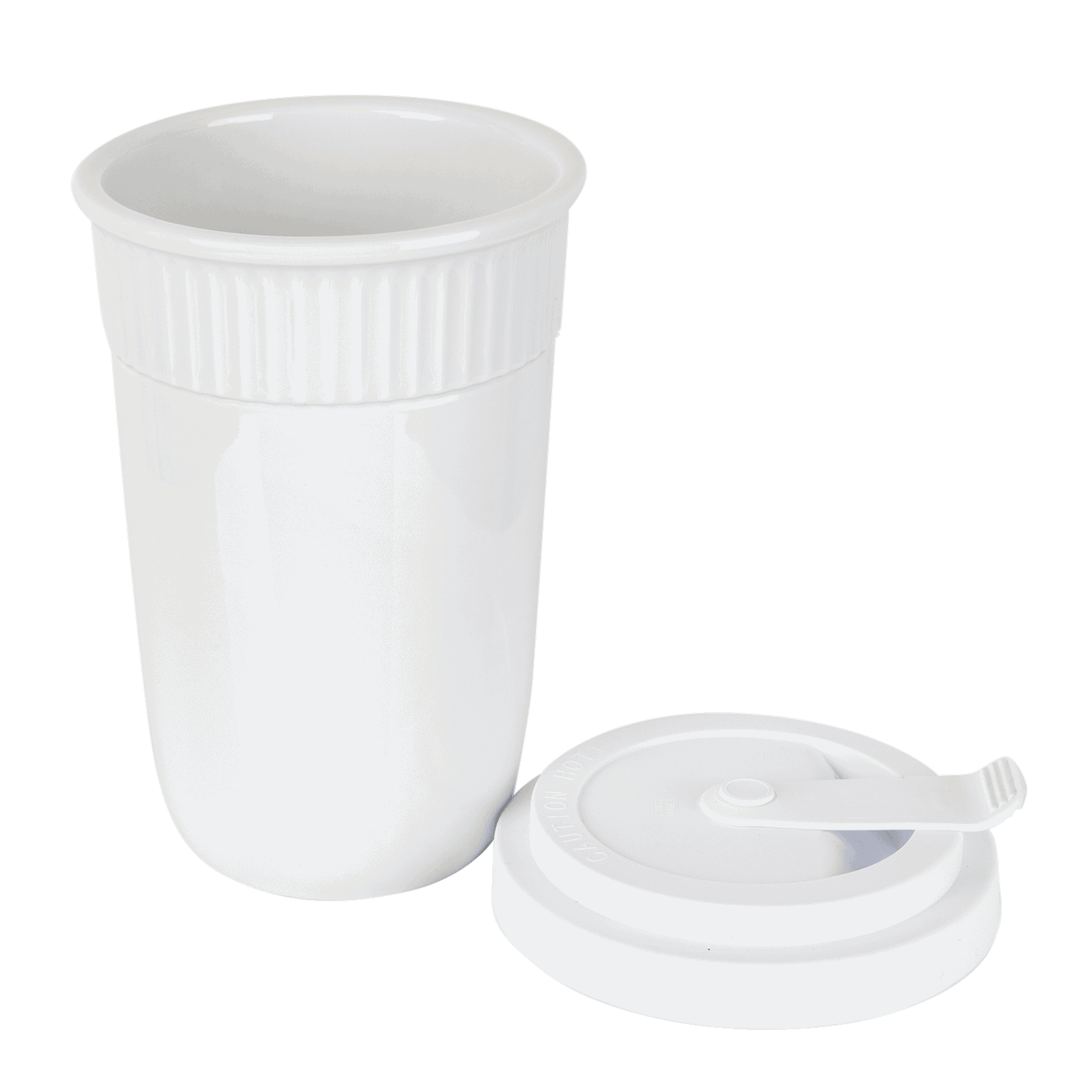 Thermobecher Porzellan mit Deckel - Mahlwerck Shop