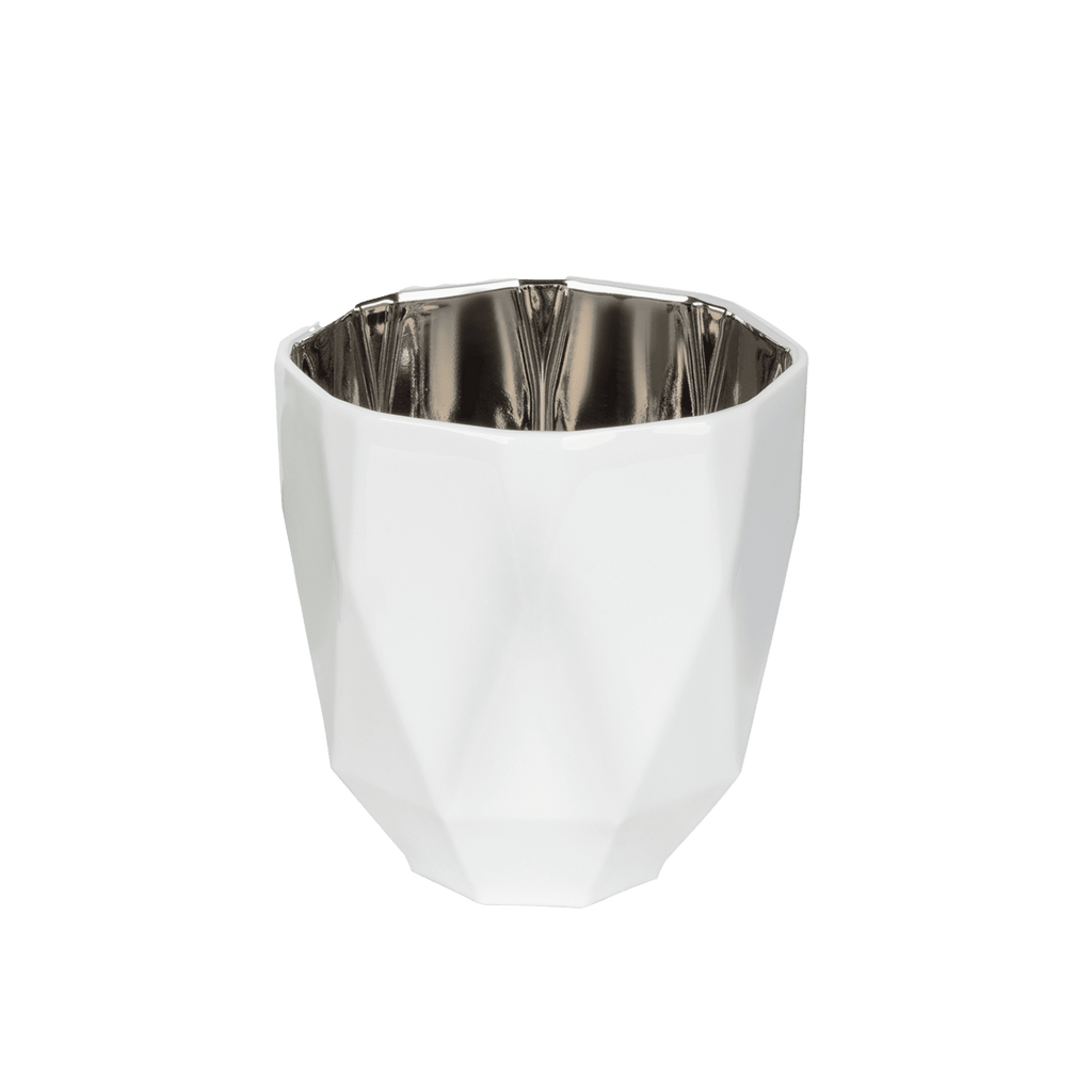 tischlicht aus porzellan im metallic look 400ml