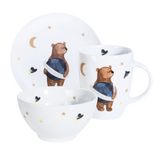 Kindergeschirr Bär & Igel, 3-teilig
