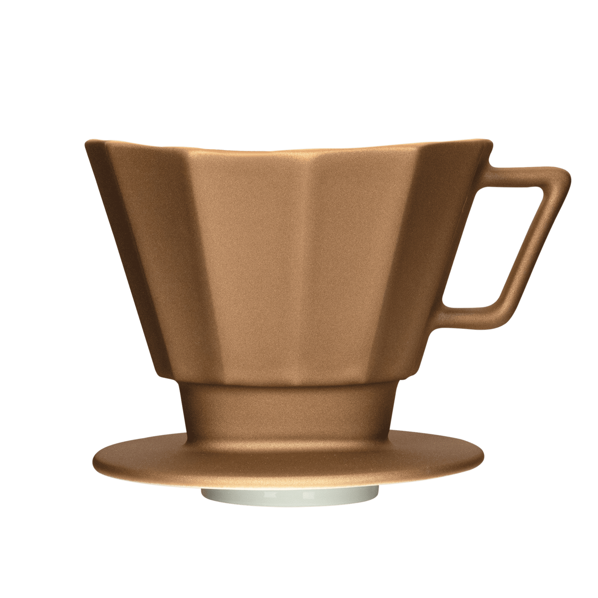 aesthetischer kaffee-filter in kupfer-farben groesse 4 1x4 