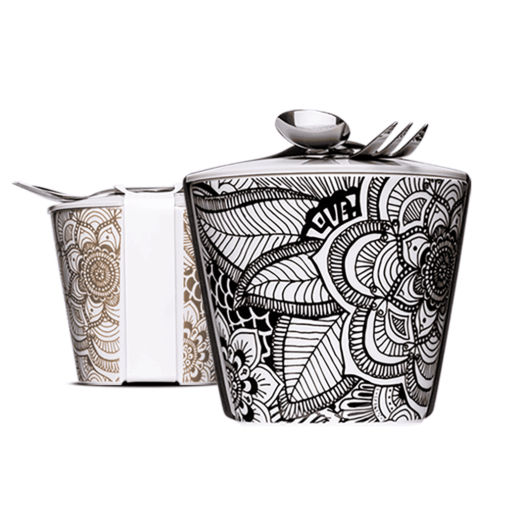 Lunchbox mit Boho und Mandala Motiv