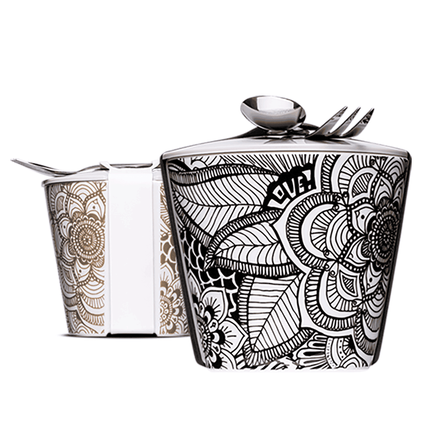 Lunchbox mit Boho und Mandala Motiv