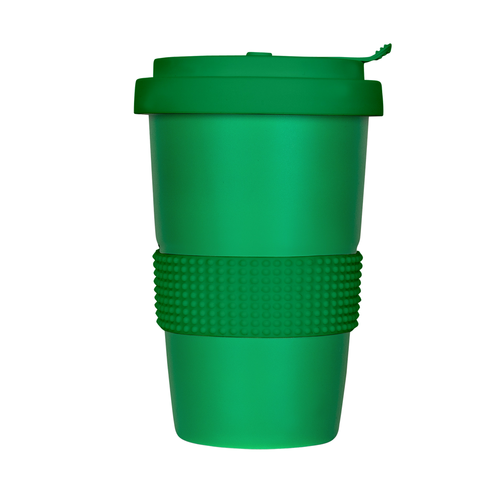 gruener mehrweg-becher aus porzellan 400ml
