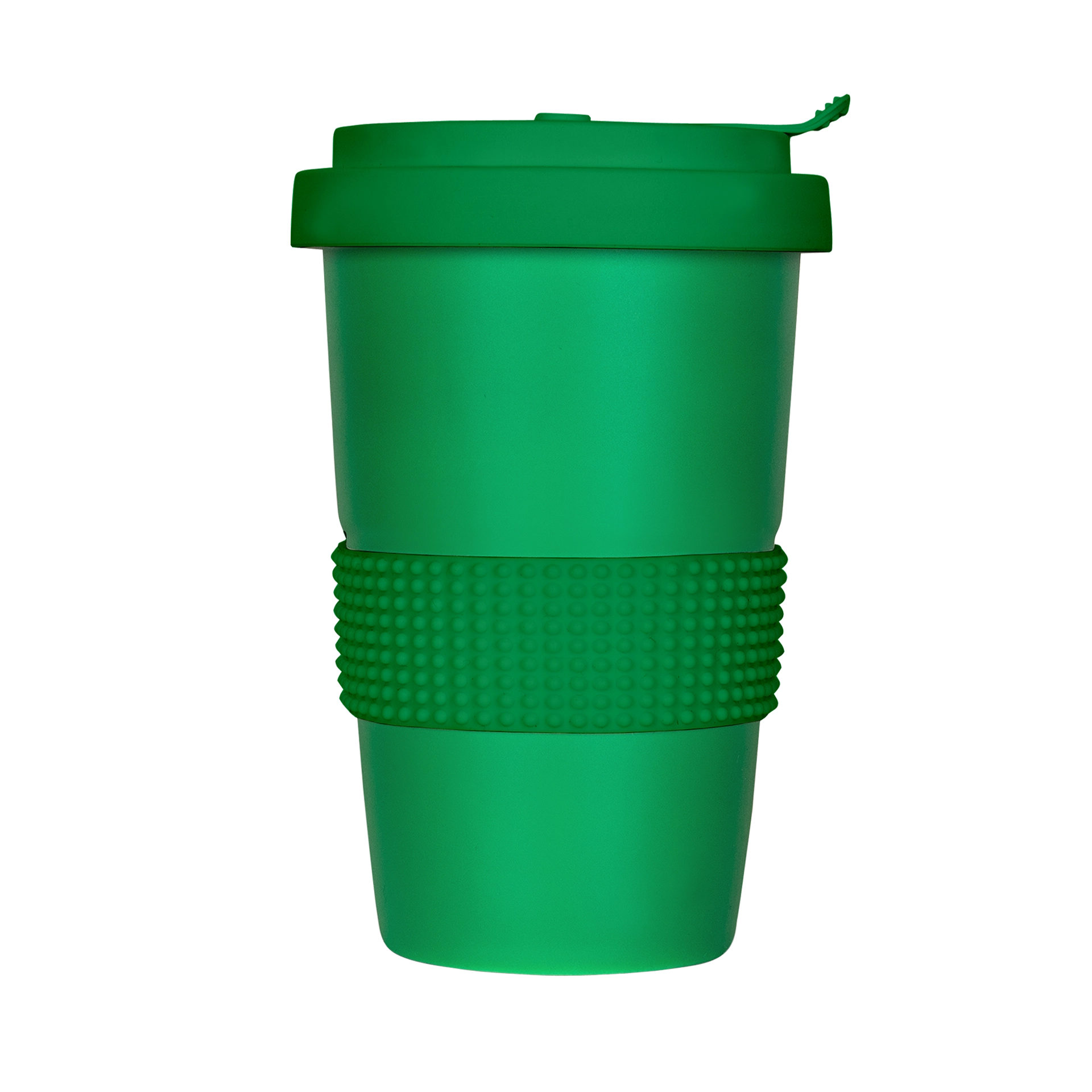 gruener mehrweg-becher aus porzellan 400ml