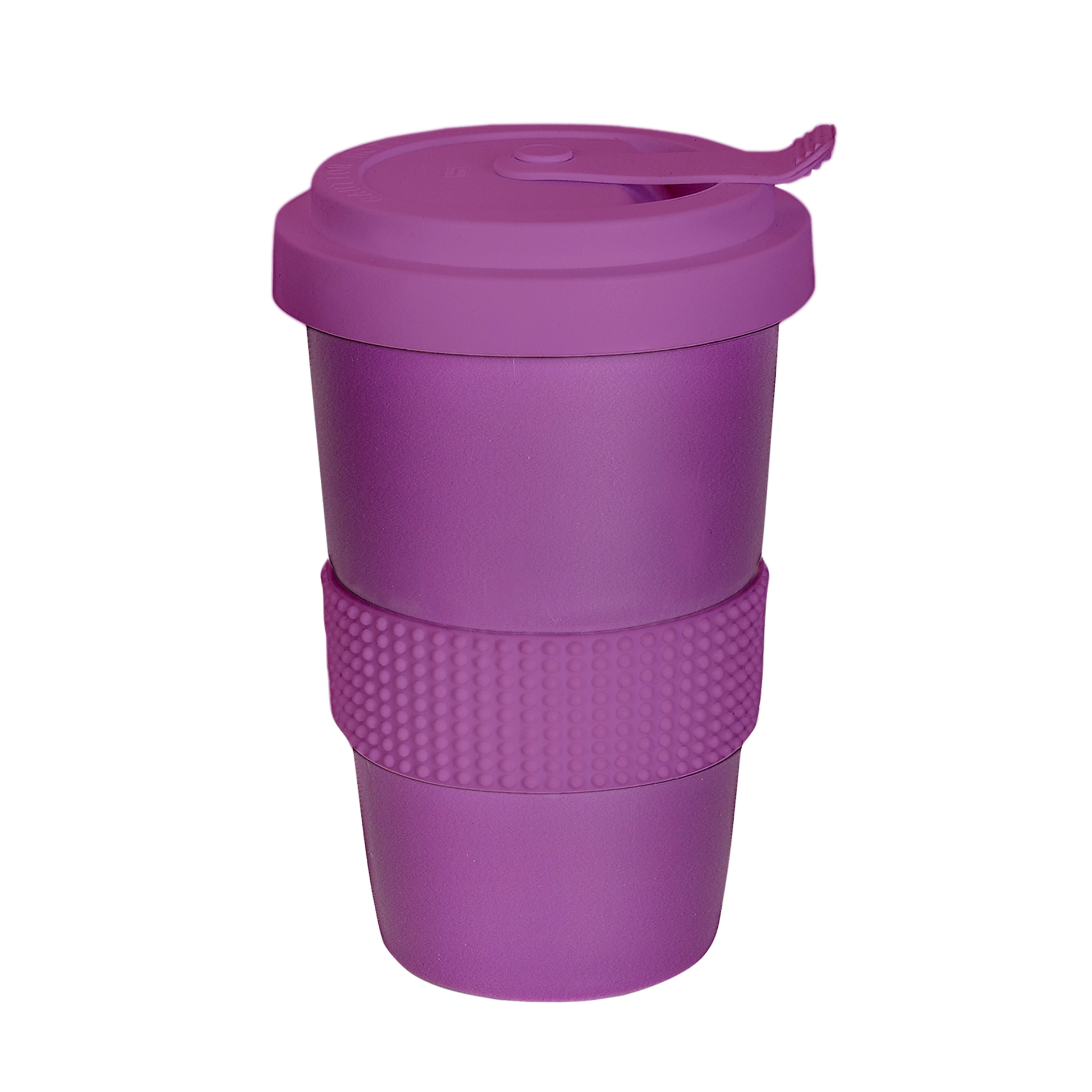 nachhaltiger mehrweg-becher in violett  400ml