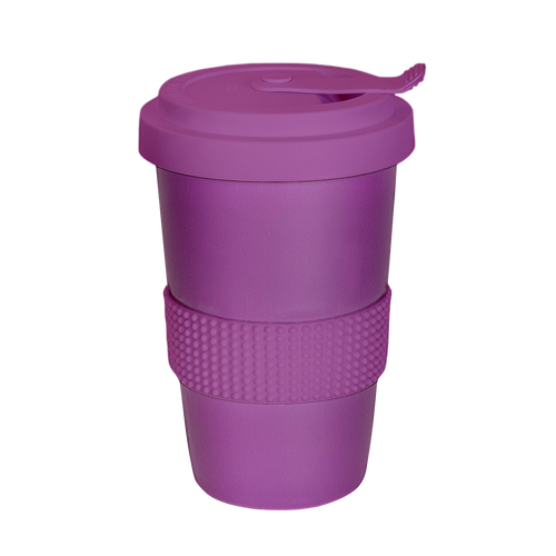 nachhaltiger mehrweg-becher in violett  400ml