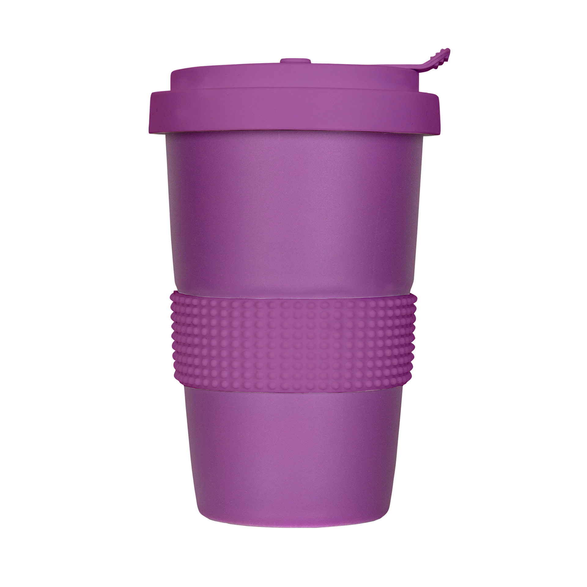 violetter coffee-to-go-becher in matt 400ml