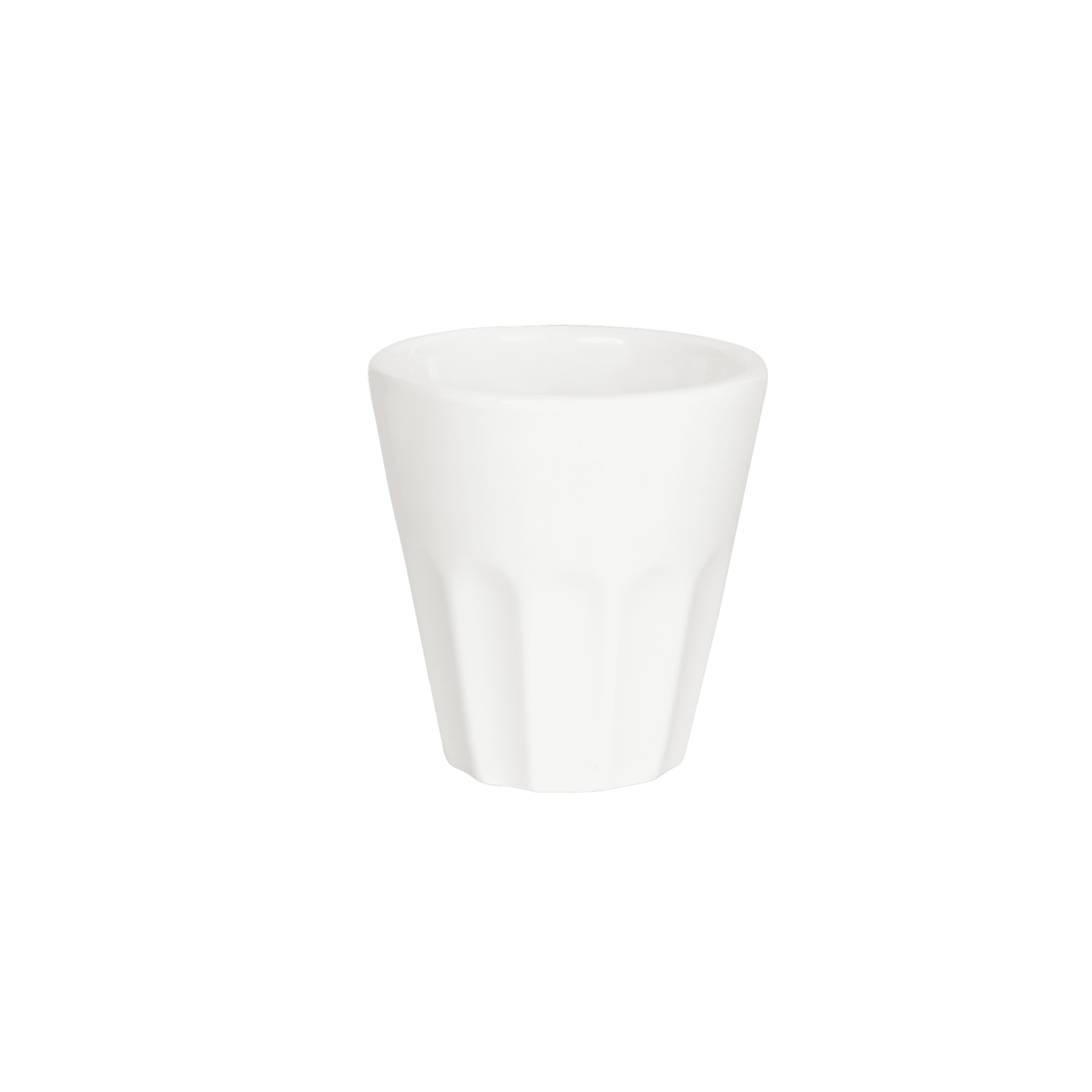 Moderner Porzellan Espressobecher in weiß 100 ml – Mahlwerck Manufaktur