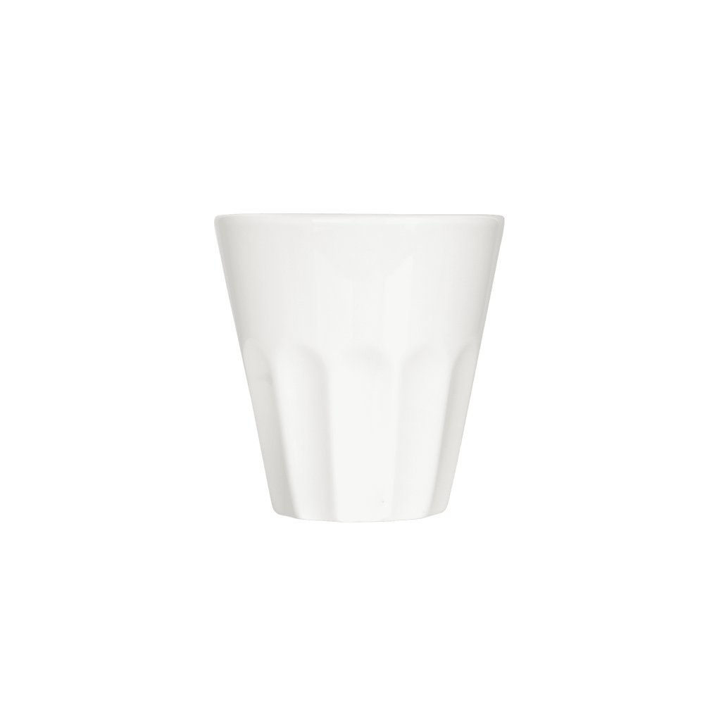 Moderner Porzellan Espressobecher ohne Henkel 100 ml – Mahlwerck Manufaktur