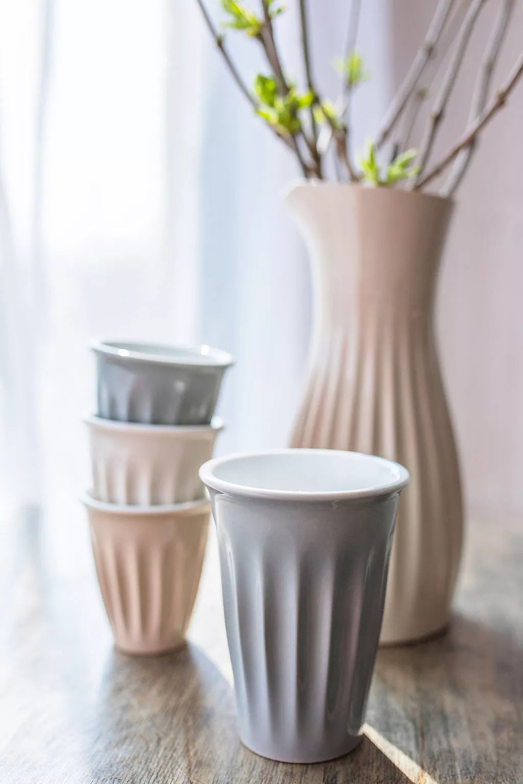 Design Expresso und Cappuccino Becher Set - Mahlwerck Manufaktur