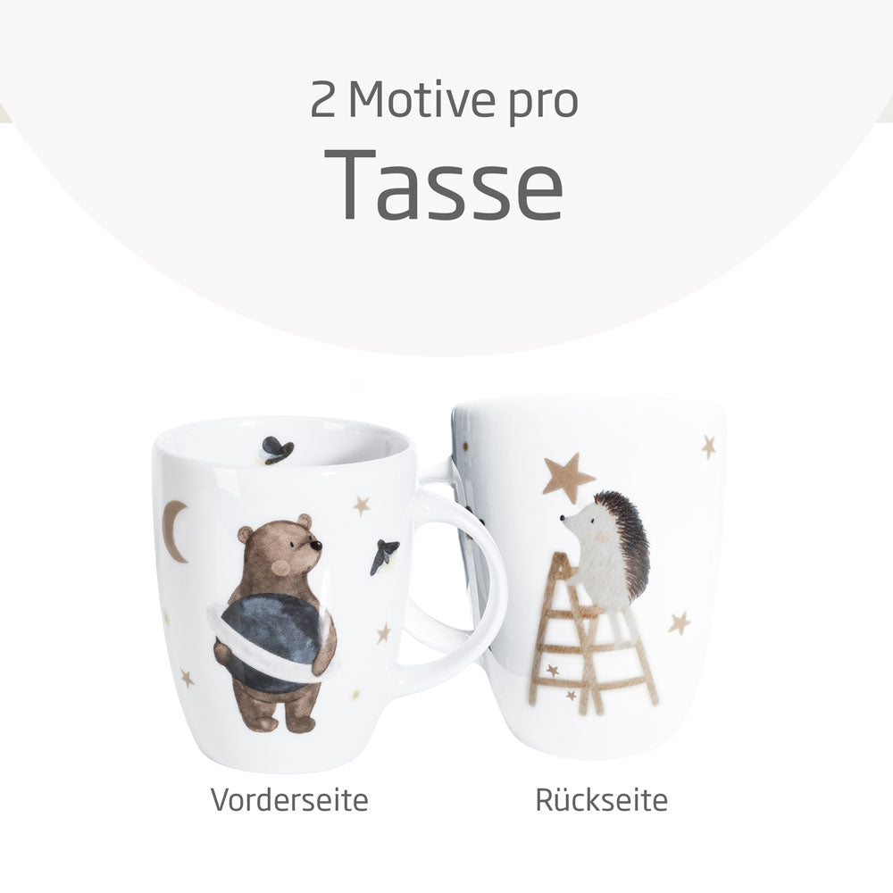 Geschirrset für Kinder Tasse Sternenfängermotive