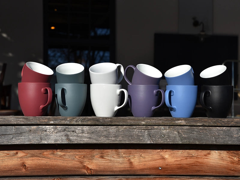 bunte XXL Jumbotassen für Tee und Kaffee